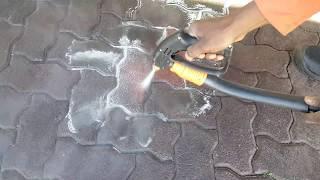 Forte Steam -  Oil Removal from pavement with Fortador Volt