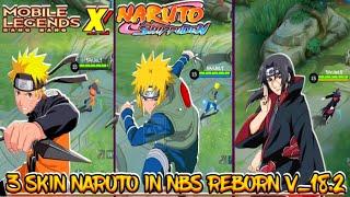 NEW 3 SKIN COLLAB MLBB X NARUTO || Yin X Naruto, Gusion X Minato, Hayabusa X Itachi & MORE...