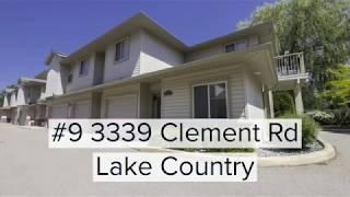 #9-3339 Clement Road, Lake Country BC