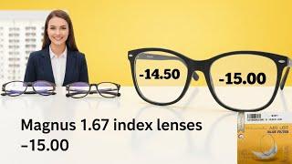 Magnus high index lenses | 1.67 high index lenses | high index lens 1.67 | magnus