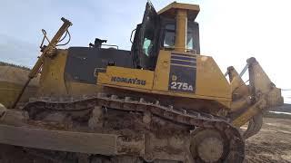 как управлять бульдозером Komatsu D275A полный обзор