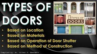 Types of Doors - Building Construction