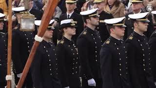 Embarque de S.A.R. la Princesa de Asturias en el Buque Escuela "Juan Sebastián de Elcano" en Cádiz