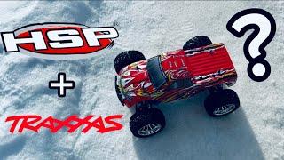 Катаю HSP на аппе TRAXXAS!!  Rc покатушки, первый запуск hsp brontosaurus)