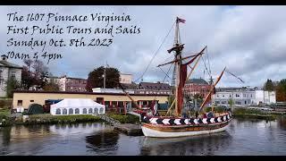 The 1607 pinnace Virginia On the Kennebec River in Bath, Maine