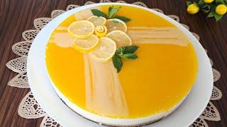 LİMONLU CHEESECAKE  FIRIN YOK  KREMA YOK kolay limonlu cheesecake tarifi#youtube #cheesecake