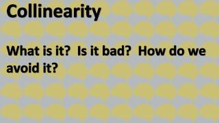 Collinearity 1:  What is it?