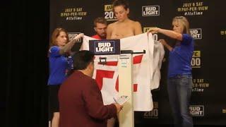 Miesha Tate DROPS Towel (UFC 200 Weigh In)