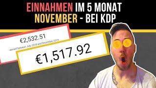 Einnahmen Update im November 2019 Fazit nach 5 Monaten KDP