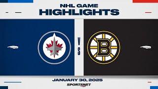 NHL Highlights | Jets vs. Bruins - January 30, 2025