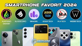 SMARTPHONE FAVORIT TECH REVIEWER DI TAHUN 2024