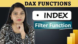 INDEX DAX Function | Power BI | Filter Functions in Power BI