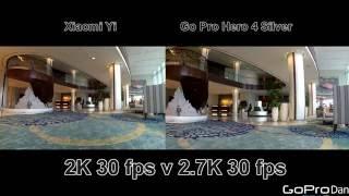 Xiaomi Yi (2k International) vs GoPro Hero 4 Silver indoor & outdoor testing