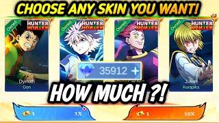 DRAW HUNTER X HUNTER EVENT! HOW MUCH DIAMONDS FOR ALL HXH SKINS?! - MLBB