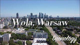 Bird's eye view of Wola, Warsaw - Dronology