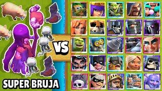 SUPER BRUJA vs TODAS LAS CARTAS | NUEVA CARTA | OLIMPIADAS de CLASH ROYALE