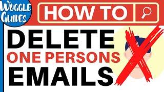 How to delete all emails from a sender in Outlook