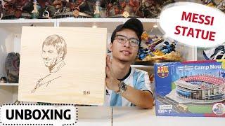 Unboxing LIONEL MESSI Statue From BARCELONA.