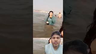 Bina sans liye kar liya Ganga snan ||  ganga snan full enjoy video  #shorts #trending #ganga