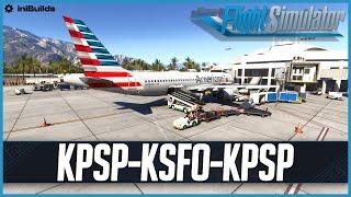 MSFS 2024 | Real World United OPS + iniBuilds KPSP *GIVEAWAY* | Real World Sim Pilot | VATSIM