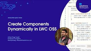 Create Components Dynamically in LWC OSS | Developer Quick Takes