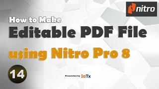 How to Edit PDF File in Nitro Pro 2024 [PDF Editor Tools]