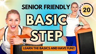 20 Minute - Beginner Step Aerobics Workout | Learn the Basics with Me! ‍️