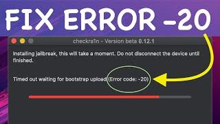 How to Fix Checkra1n Error code -20 in iOS 14