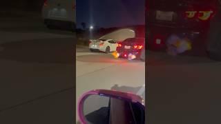 Q50 and 370z shooting crazy flames through tunnels