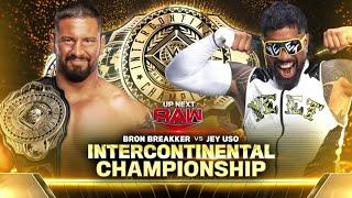 Lucha Completa: Bron Breakker Vs Jey Uso Campeonato Intercontinental - WWE Raw 23/09/2024 (Español)