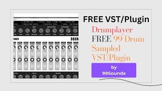 Drum Player - FREE 99 Drum Sampled VST/Plugin by 99Sounds #DrumPlayer #99Sounds