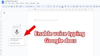 Fix google docs can't turn on your microphone