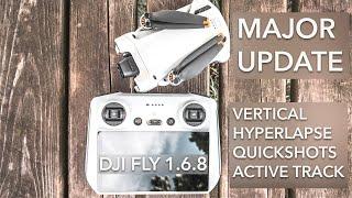 DJI Mini 3 Pro Update  - Vertical Quickshots & Hyperlapse