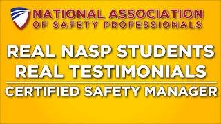 Certified Safety Manager - What do our students have to say?
