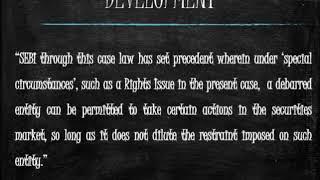 SEBI Recent Developments