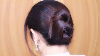 Very Easy Simple Juda Bun Hairstyles For Everyday Without क्लचर | Amazing HairStyle Girl Long Hair