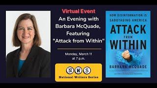 NWS Presents: An Evening with Barbara McQuade, featuring "Attacks from Within"