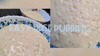 Easy vanilla rice pudding