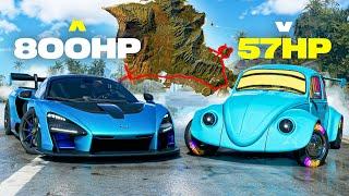 800HP Hypercar vs 57HP Beetle in The Crew Motorfest!