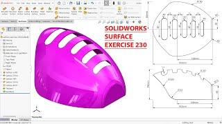 SolidWorks Surface Tutorial Exercise 230