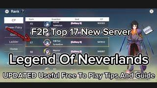 Legend Of Neverland - Early Game UPDATED And Useful Free To Play Tips And Guide!! For Newbie Players