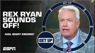  ‘EMBARRASSMENT!’  Rex Ryan SOUNDS OFF on Bears vs. Commanders HAIL MARY! | Get Up