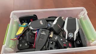 My car key collection