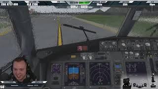 [XP11]  1300m Flap 25 Takeoff in Heavy Rain!!!  | GOL Boeing 737 at Santos Dumont