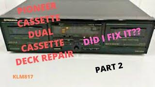 Pioneer cassette deck (part 2) after belt replacement