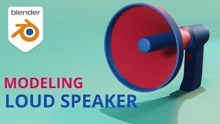 Blender Loud Speaker Modeling | Blender Modeling | Sameh Ulhaq