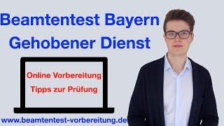 BEAMTENTEST BAYERN GEHOBENER DIENST I LPA TEST BAYERN I www.beamtentest-vorbereitung.de