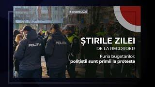 8 IANUARIE 2025. Furia bugetarilor: polițiștii sunt primii la proteste