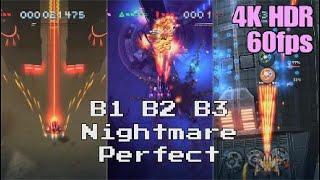 Sky Force Reloaded - B1, B2 & B3 Nightmare Perfect - 4K HDR 60fps (PS5 Gameplay)  Synthwave