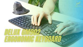 DELUX WIRELESS ERGONOMIC SPLIT KEYBOARD-GM902